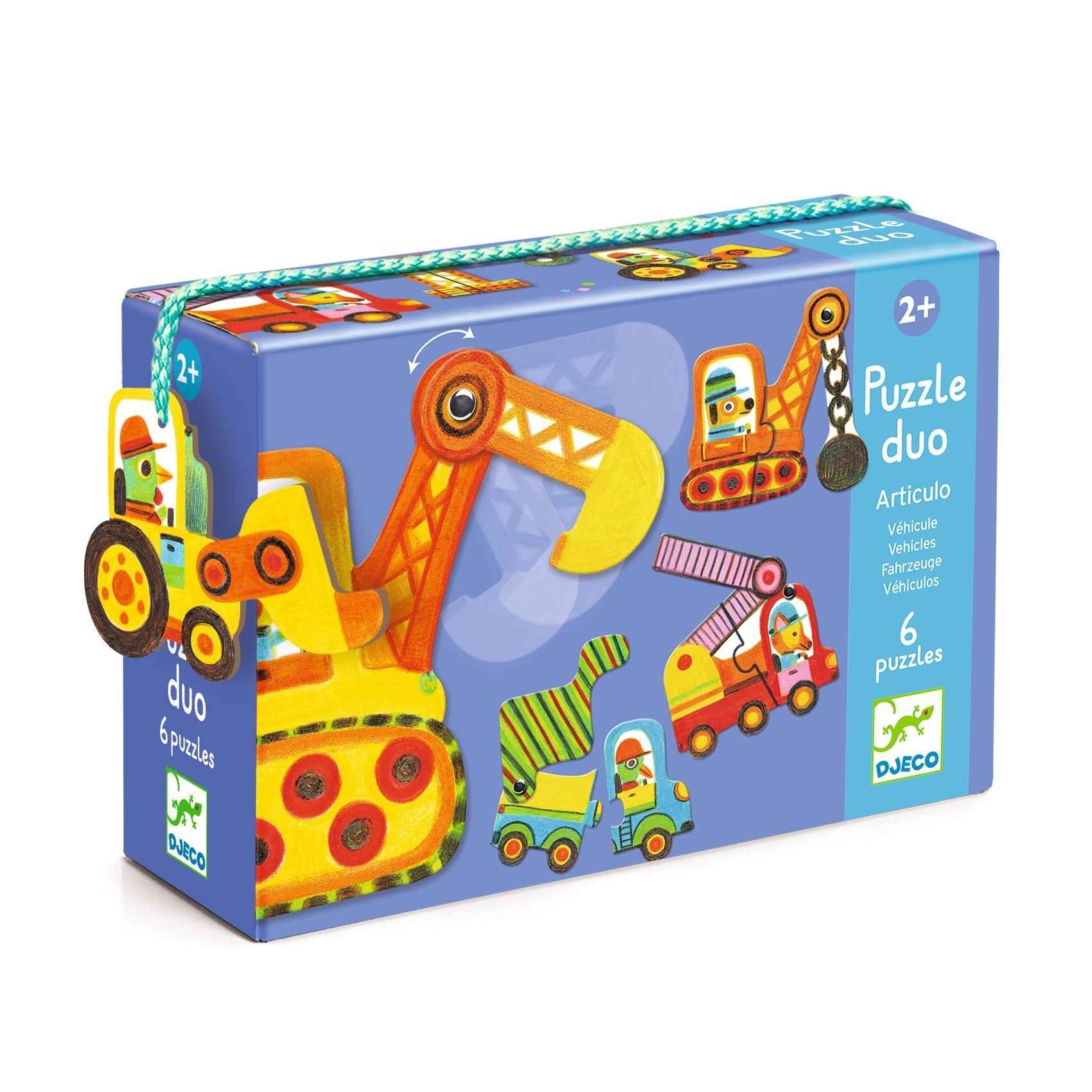 Djeco | Duo Puzzle - Vehicles