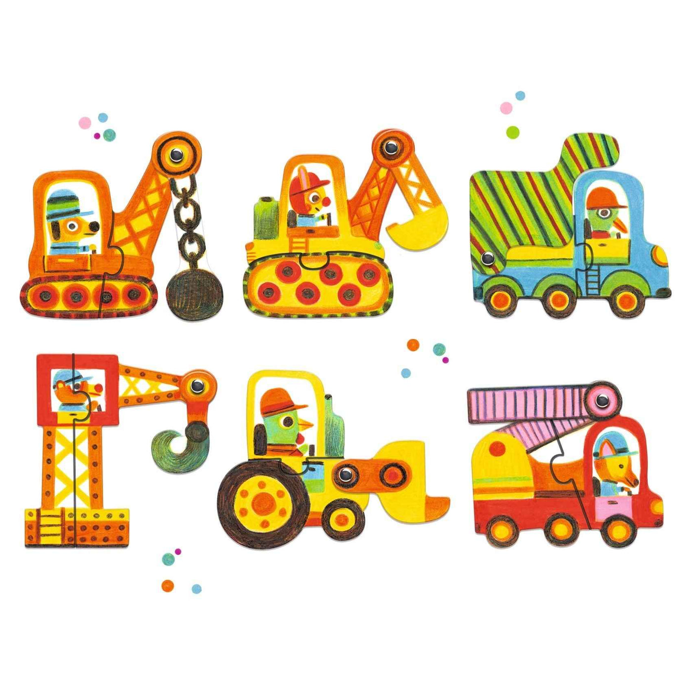 Djeco | Puzzle Duo - Vehicles