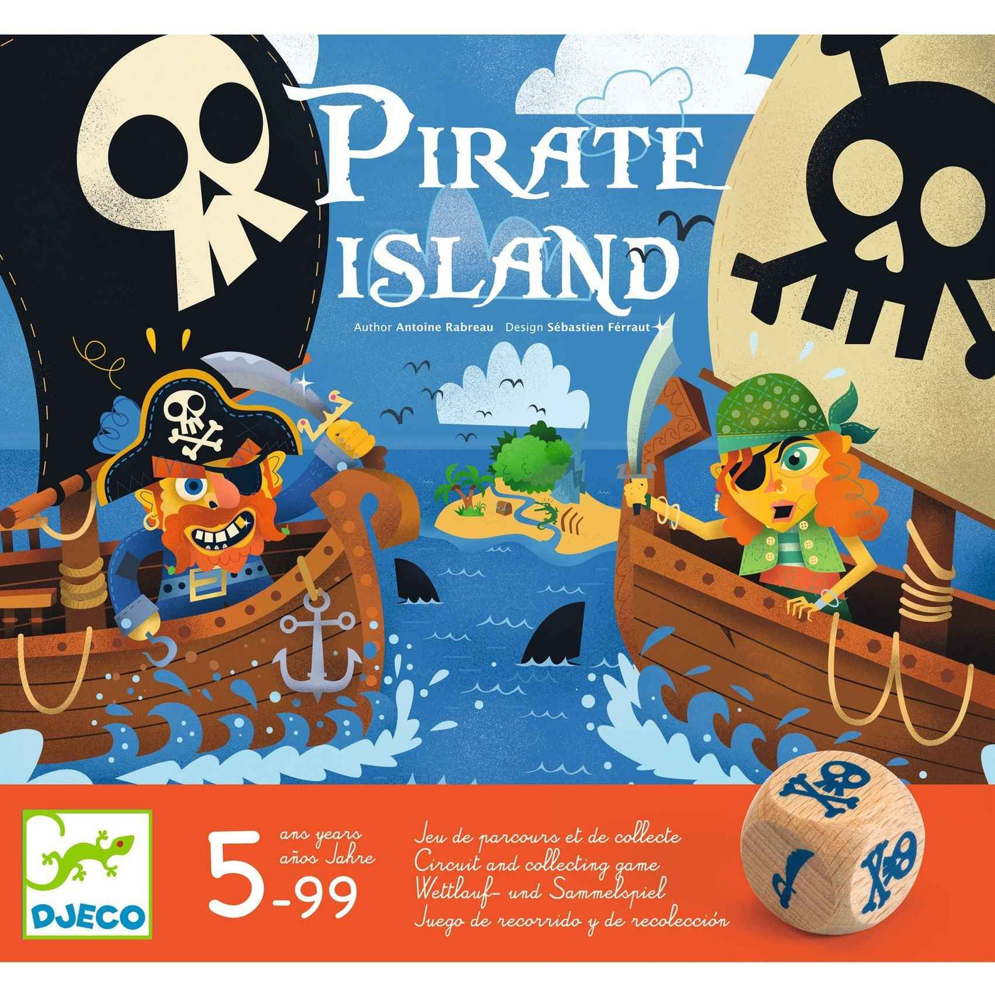 Djeco | Pirate Island Circuit and Collection Game