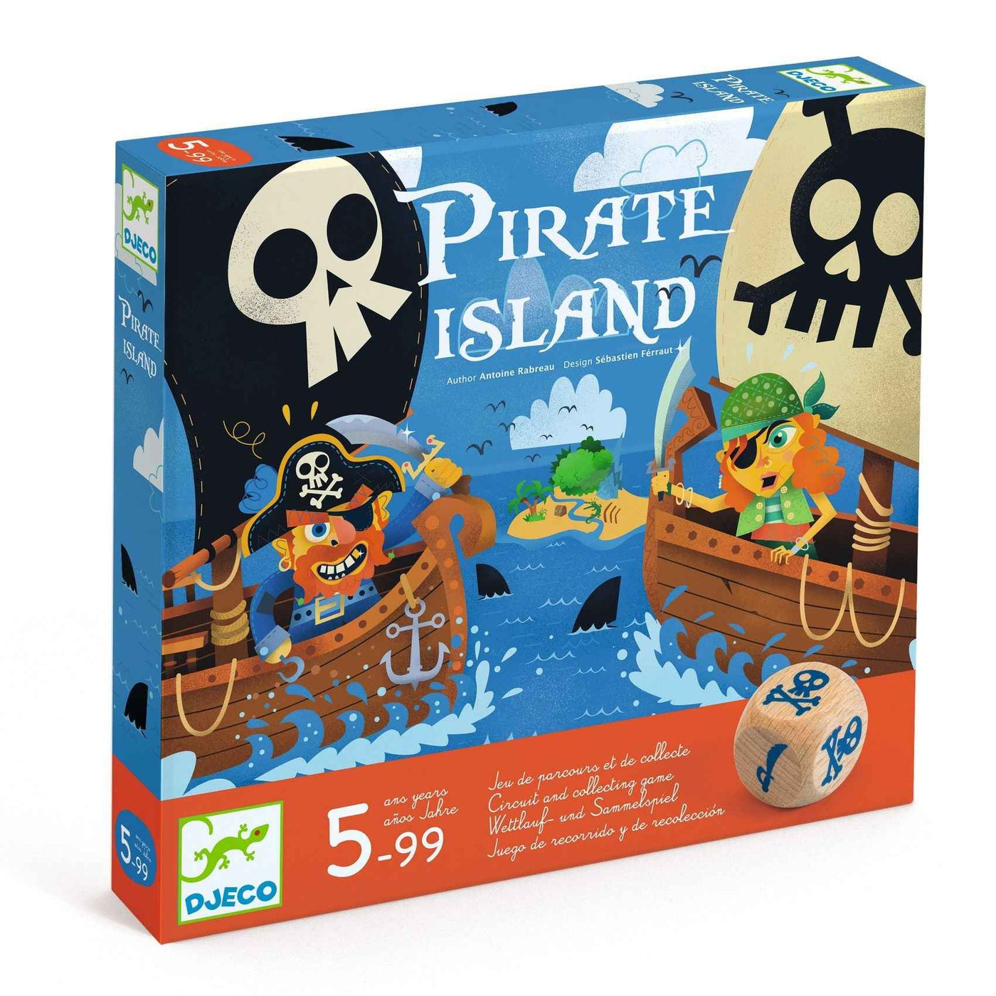 Djeco | Pirate Island Circuit and Collection Game