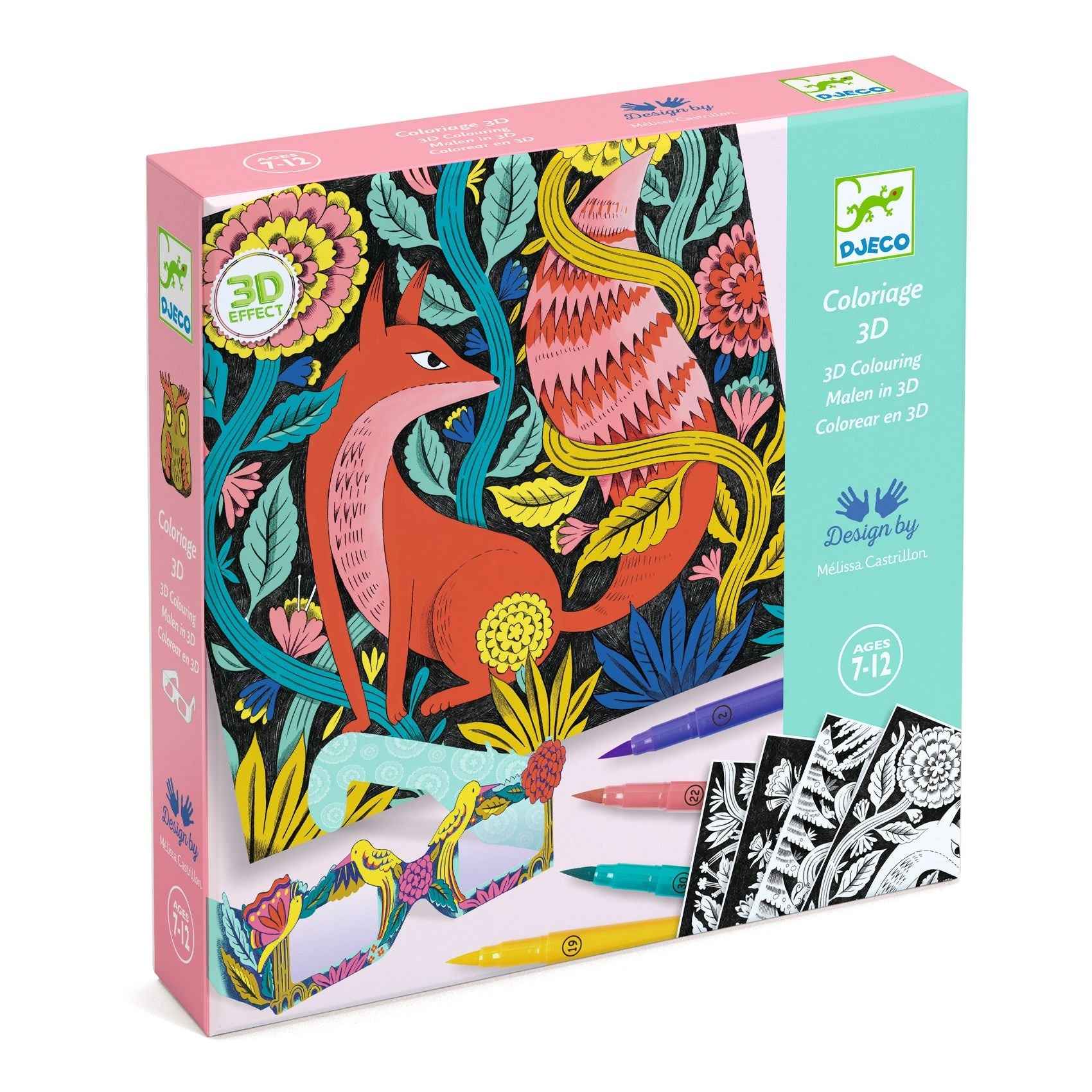 Djeco 3D Coloring Fantasy Forest
