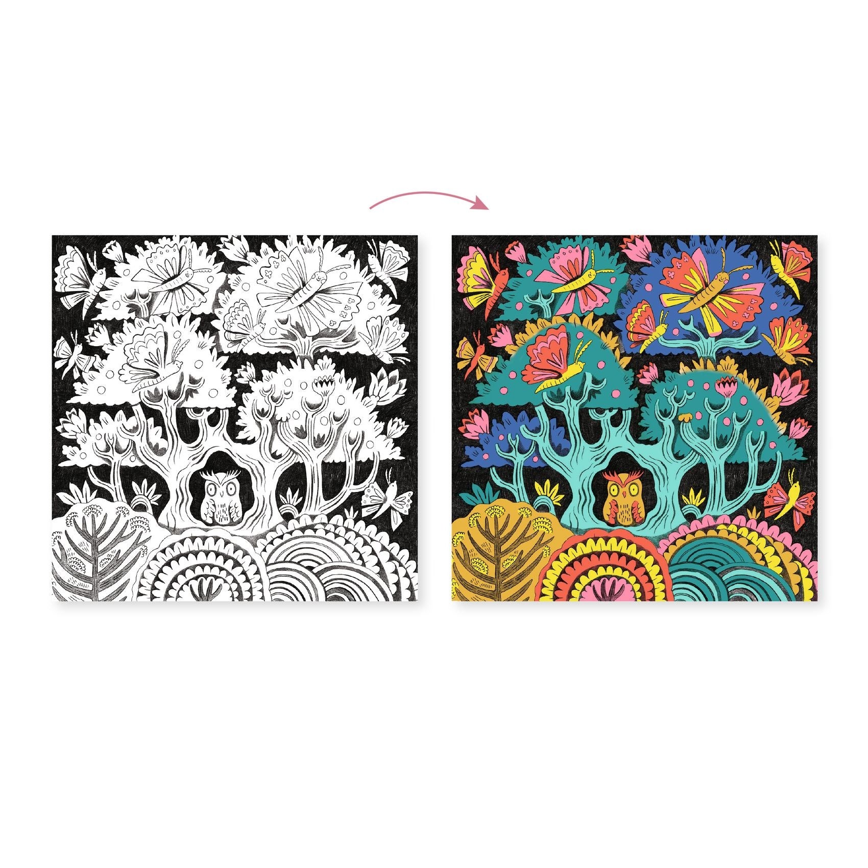 Djeco 3D-kleuren Fantasiebos