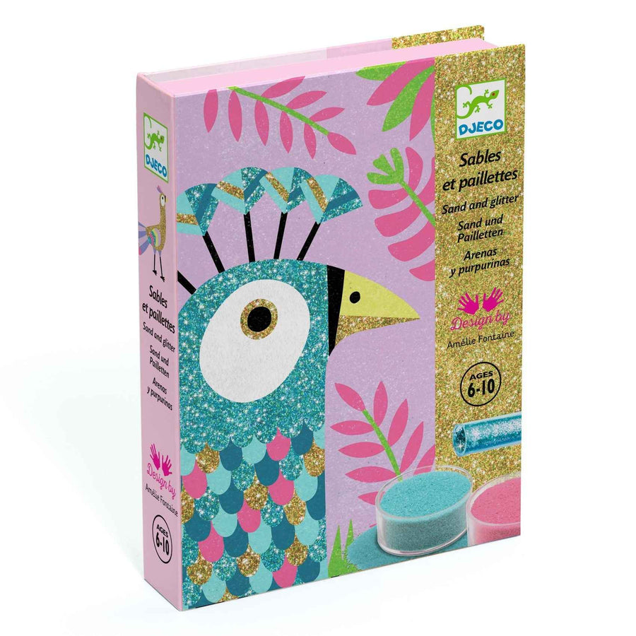 Djeco | Sand and Glitter - Sparkling Birds
