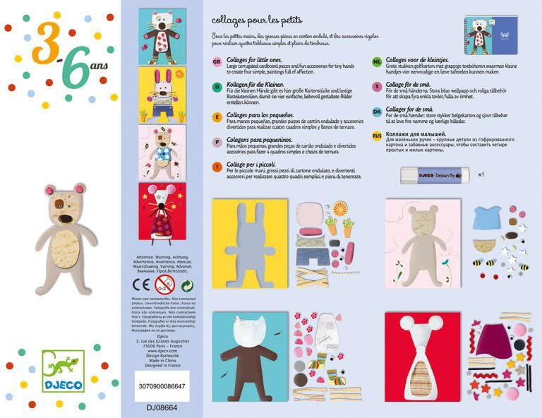 Djeco | Knutseldoos Collages Voor De Kleintjes
