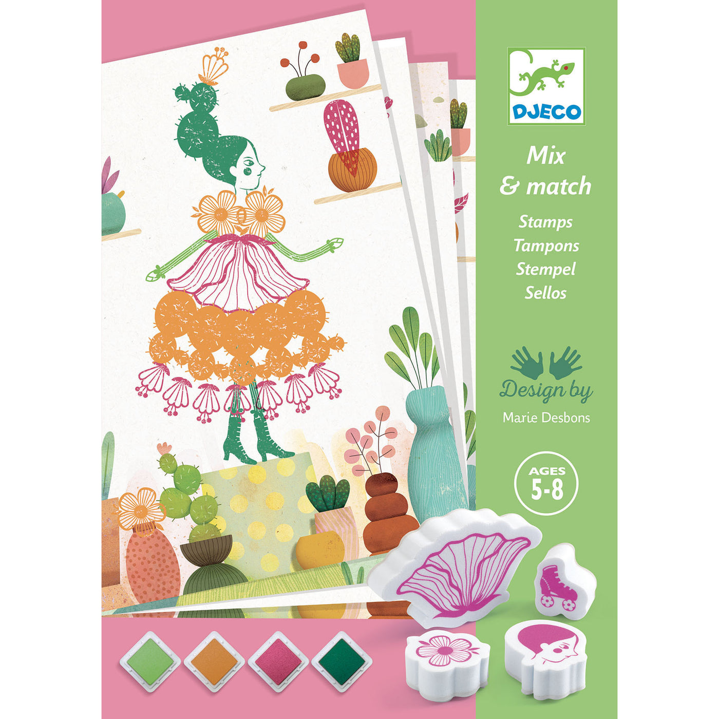 Djeco stempelen bloemenmeisjes +5jr