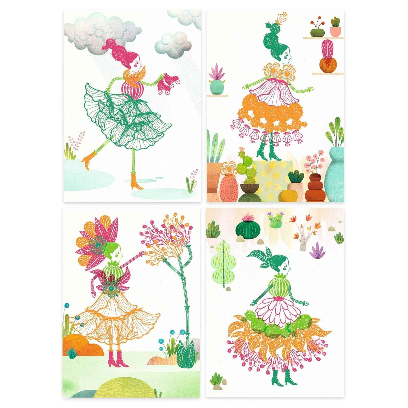 Djeco Stamping Flower Girls Ages 5+