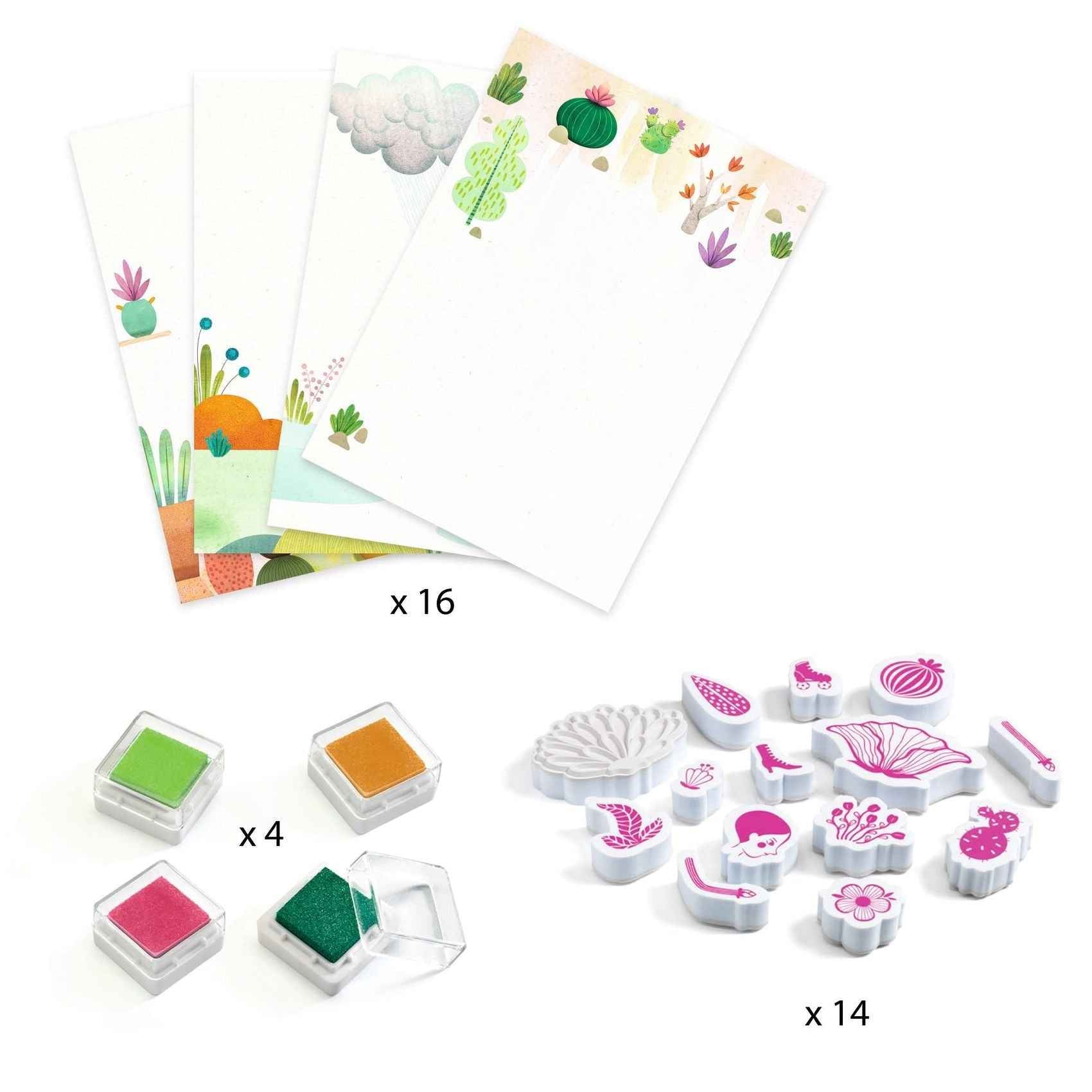 Djeco Flower Girls Stamping +5jr