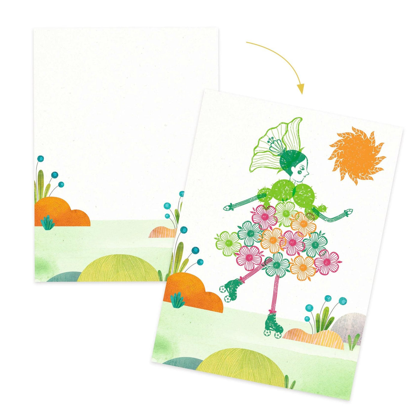 Djeco stempelen bloemenmeisjes +5jr