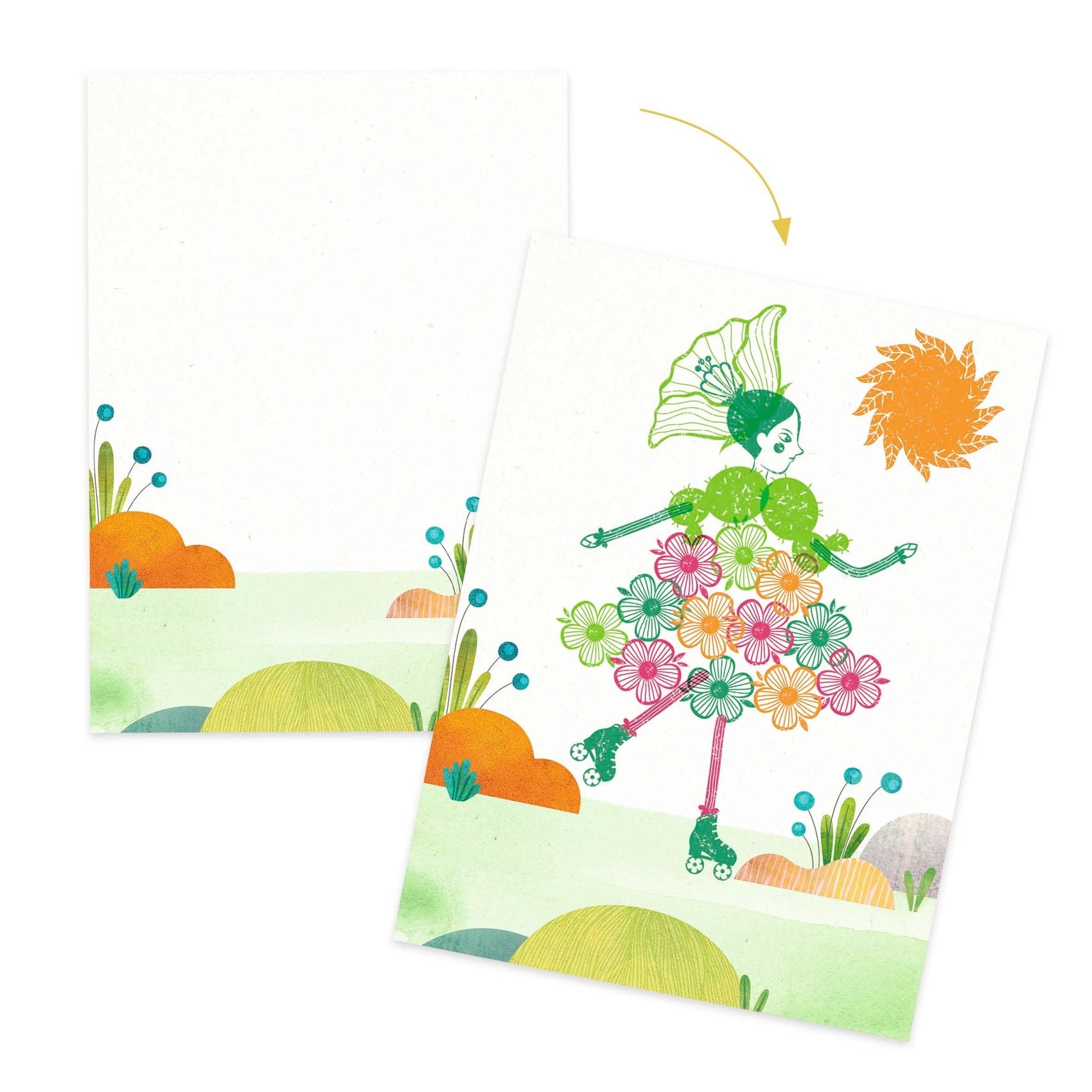 Djeco stempelen bloemenmeisjes +5jr