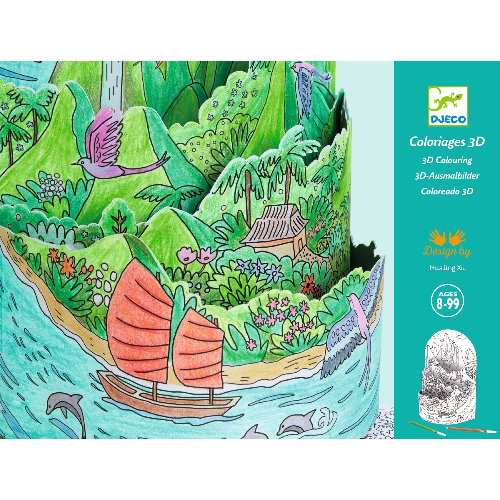 Djeco | 3D-Kleurplaten Op De Topâ€¦ Van Mijn Eiland
