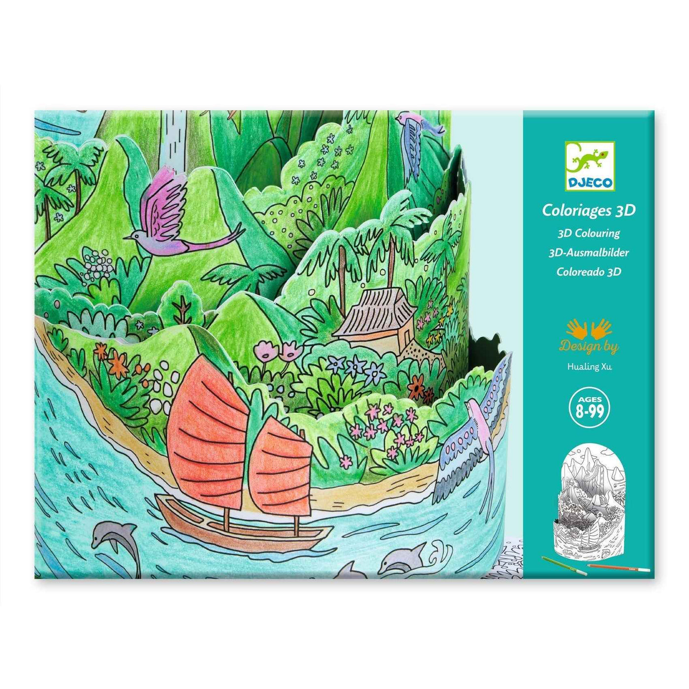 Djeco | 3D-Kleurplaten Op De Topâ€¦ Van Mijn Eiland
