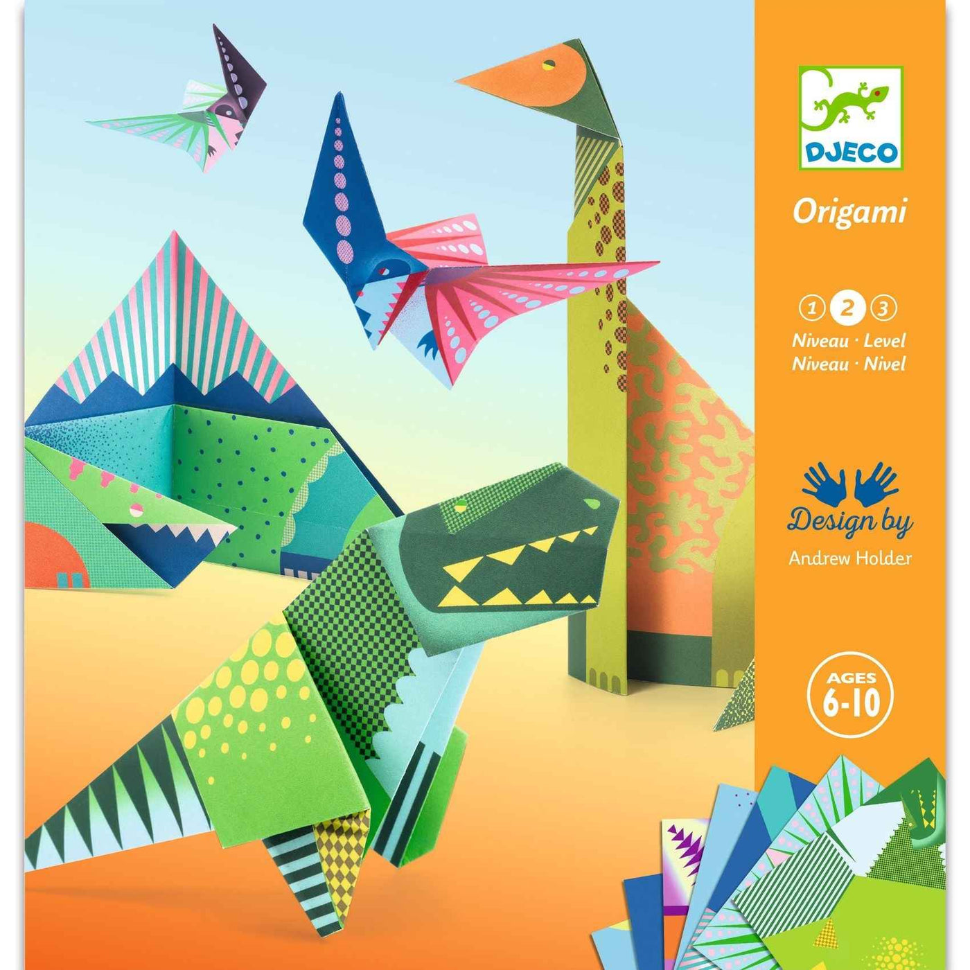 Djeco origami vouwblaadjes dinosaurussen