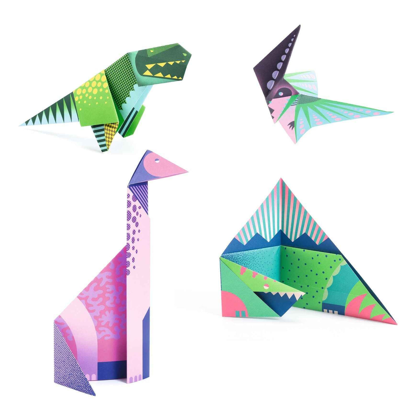 Djeco origami vouwblaadjes dinosaurussen