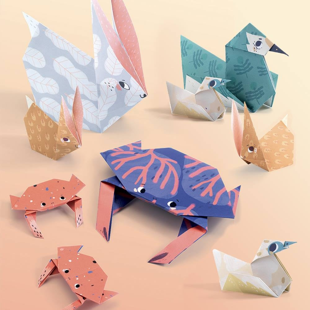Djeco origami vouwblaadjes familie