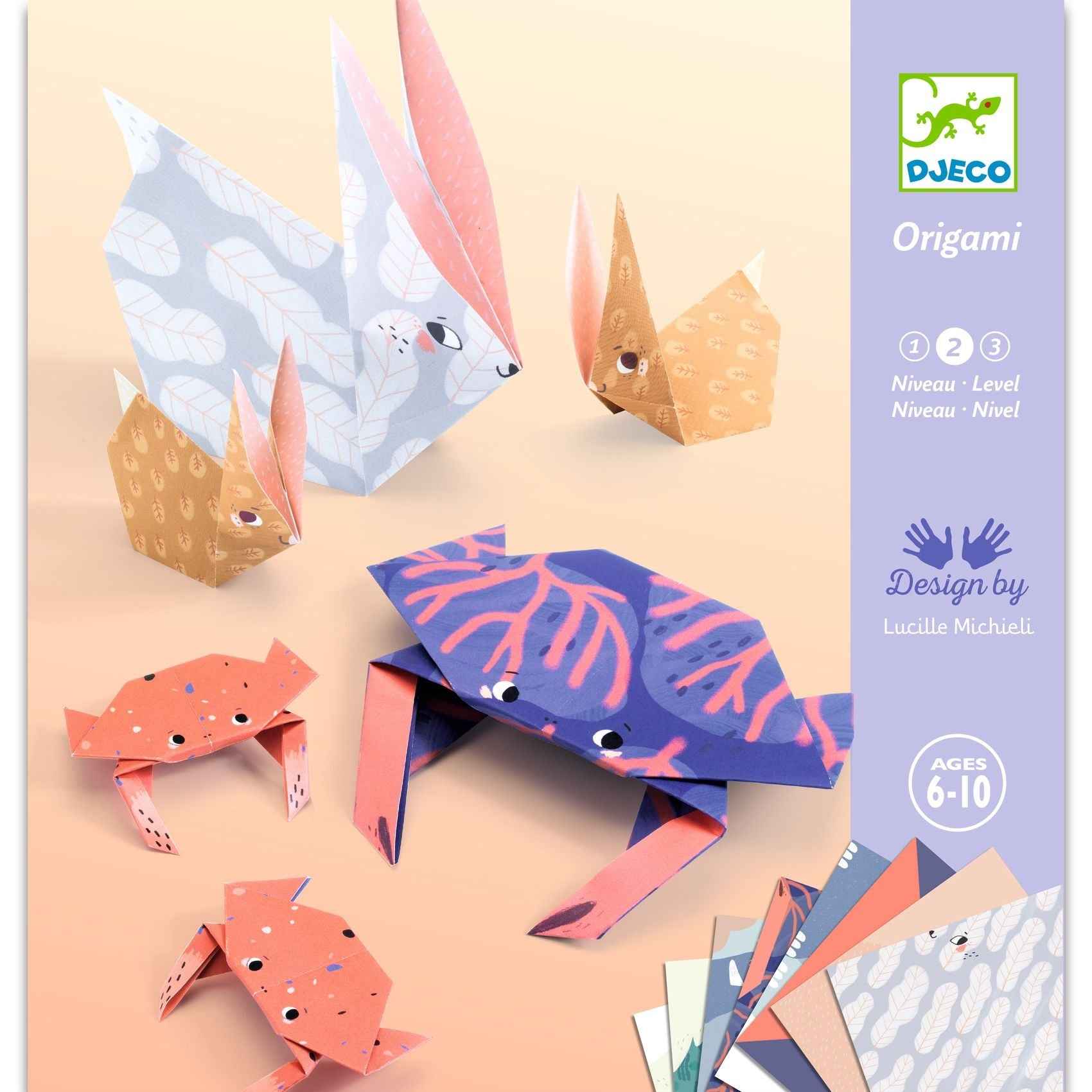 Djeco origami family folding sheets