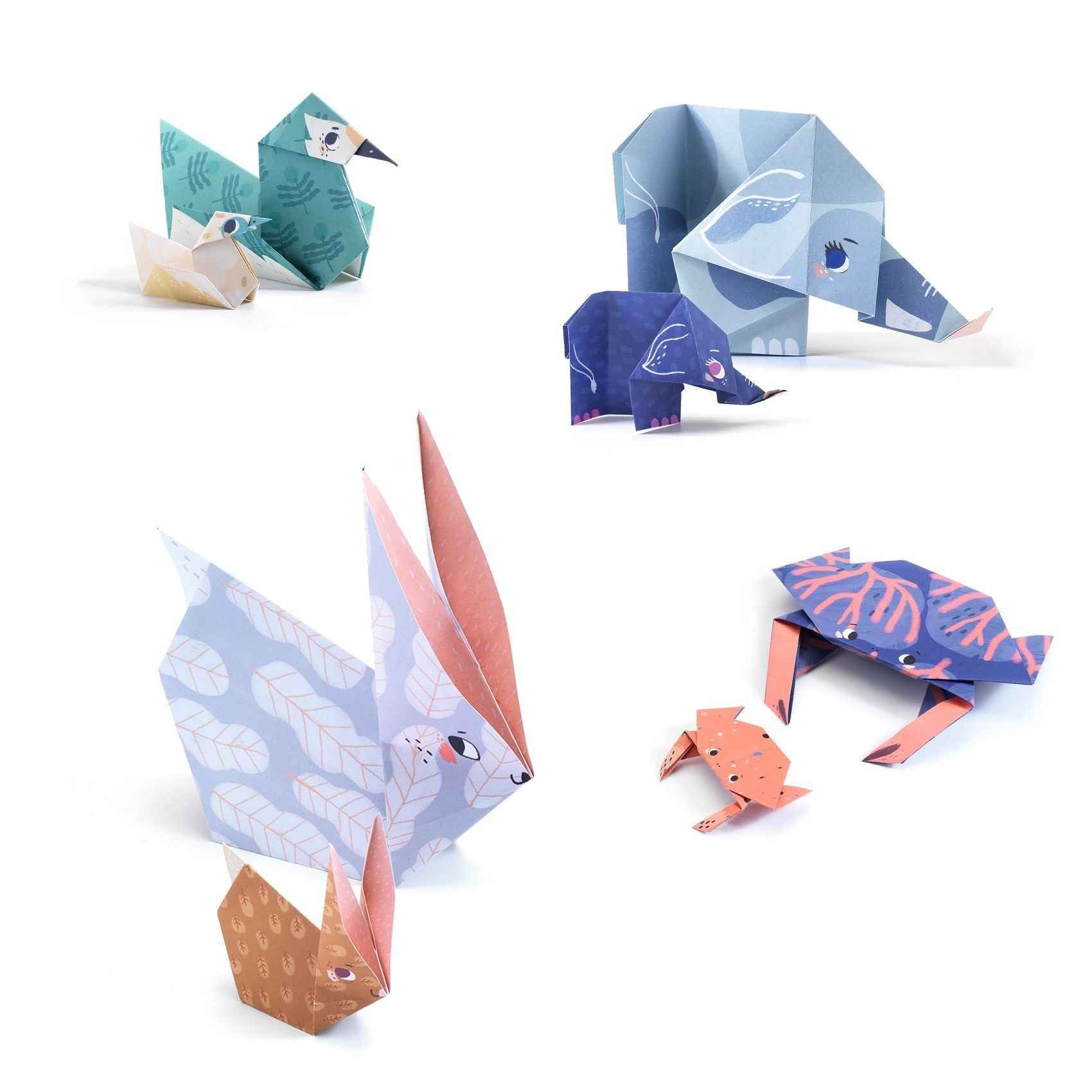 Djeco origami family folding paper sheets