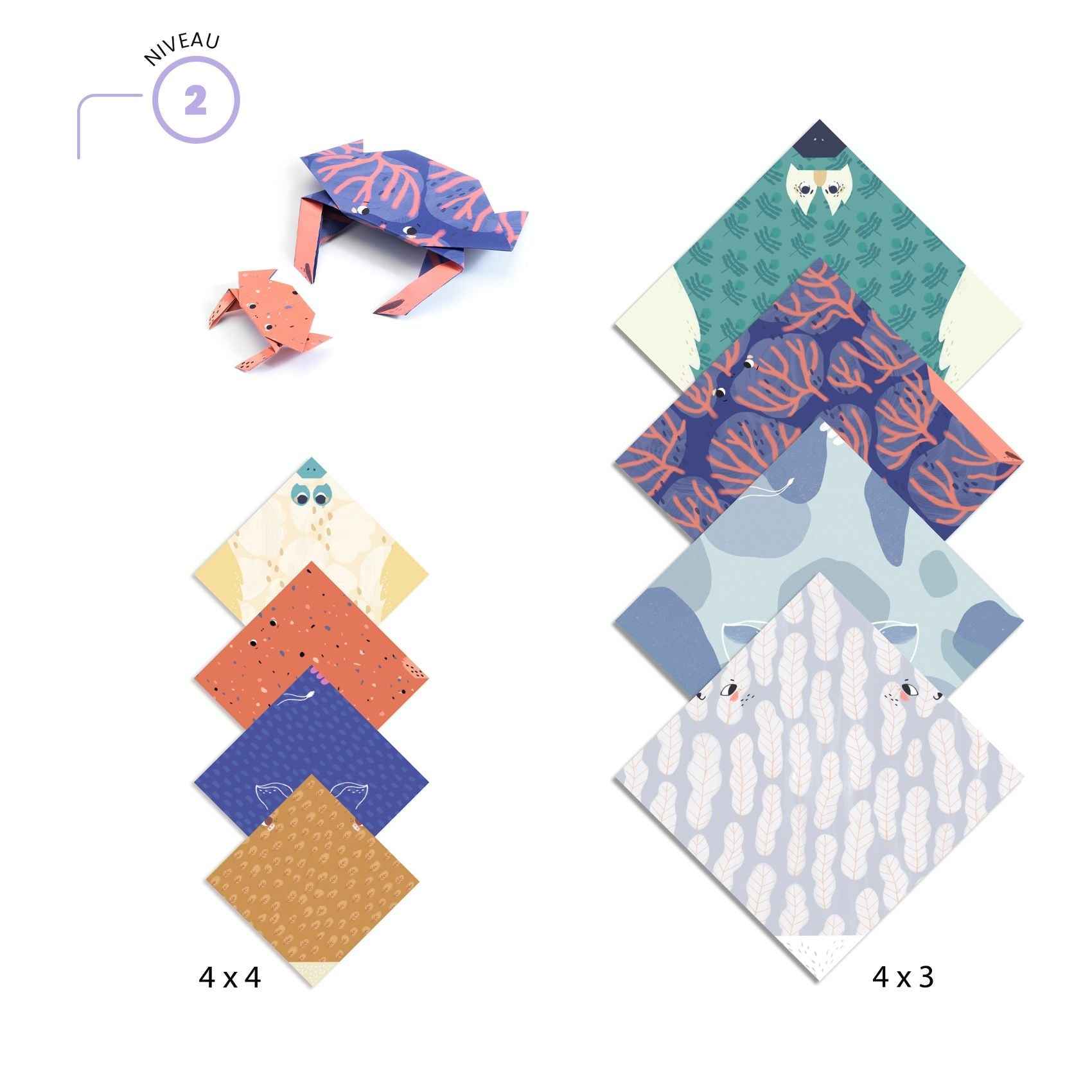 Djeco Origami Family Folding Sheets