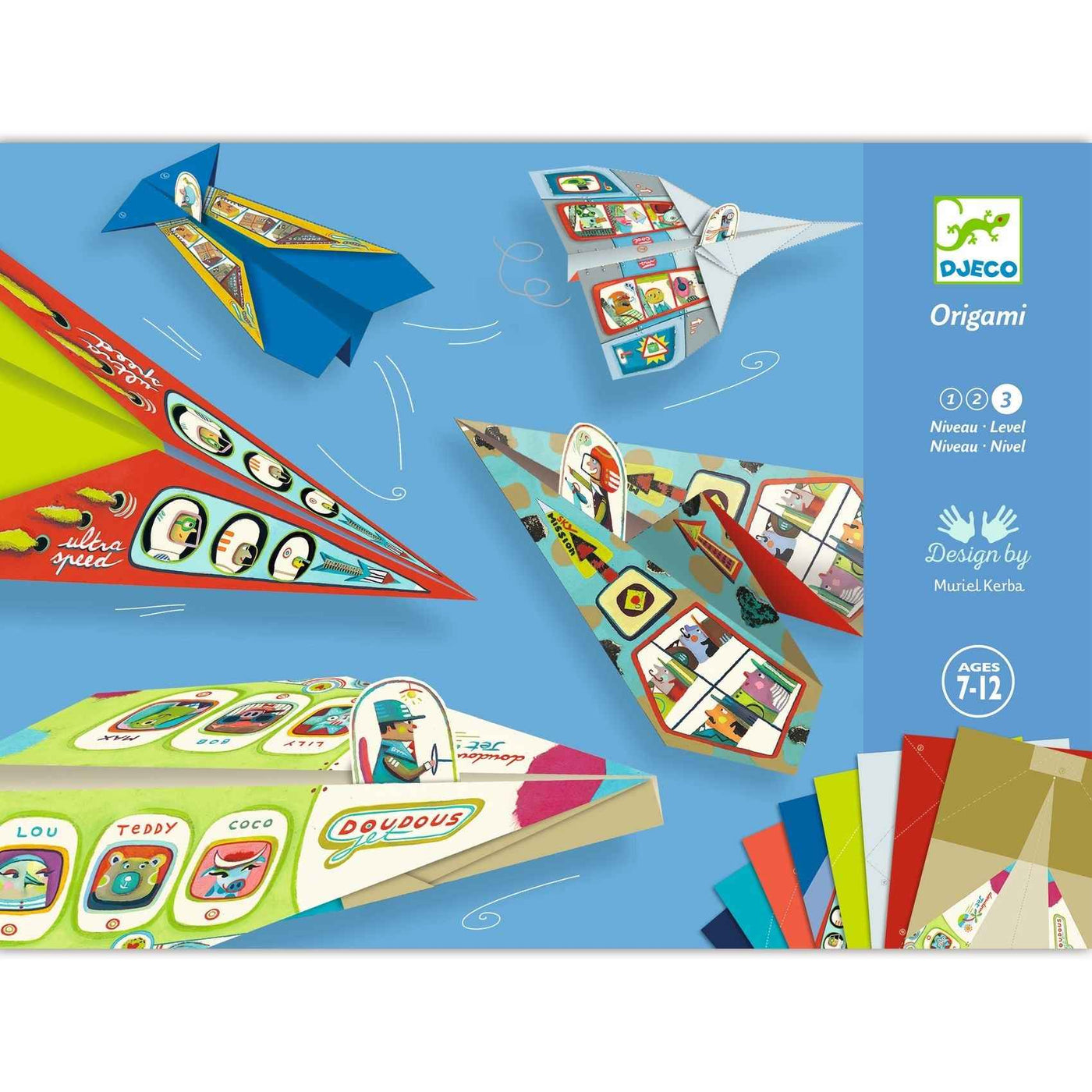 Djeco | Origami Vouwblaadjes Vliegtuigen