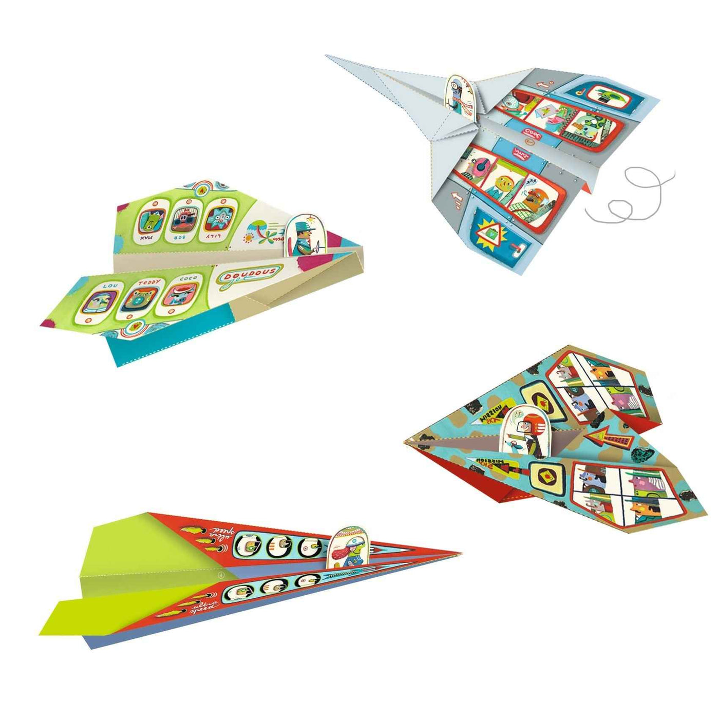 Djeco | Origami Vouwblaadjes Vliegtuigen