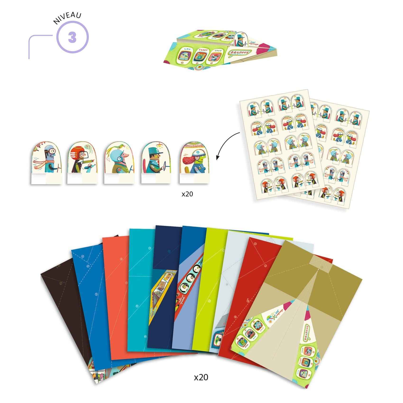 Djeco | Origami Vouwblaadjes Vliegtuigen