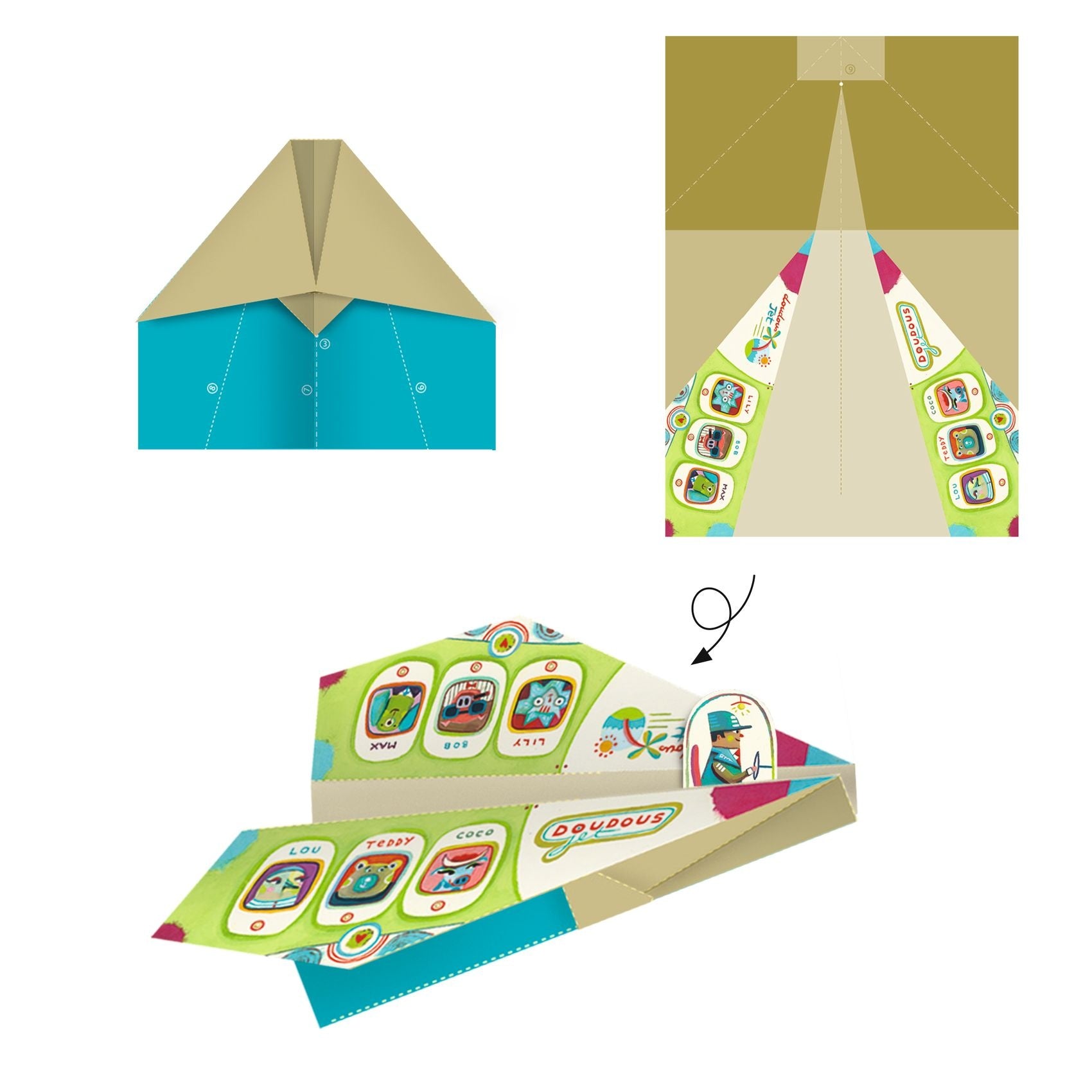 Djeco | Origami Vouwblaadjes Vliegtuigen