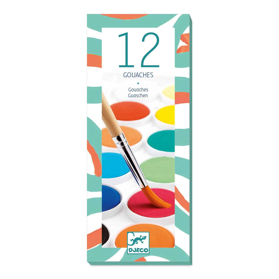 Waterverf 12 kleuren - Djeco