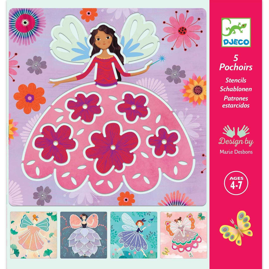 Djeco fairy drawing stencils