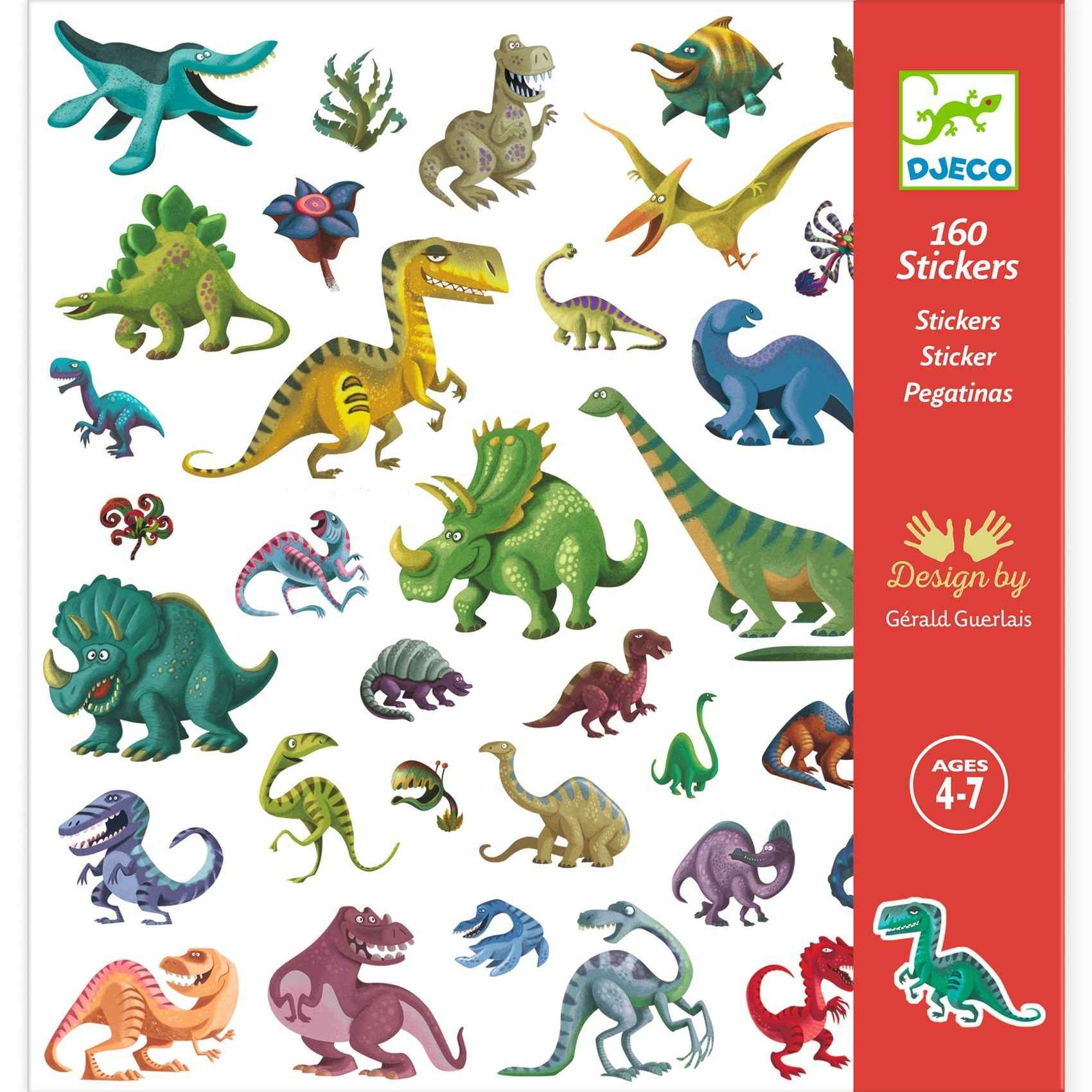 Djeco | 160 Stickers - Dinosaurs