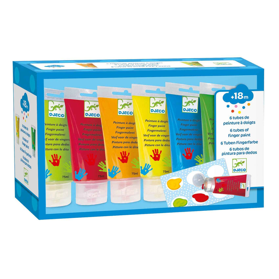 Vingerverf 6 tubes - Djeco