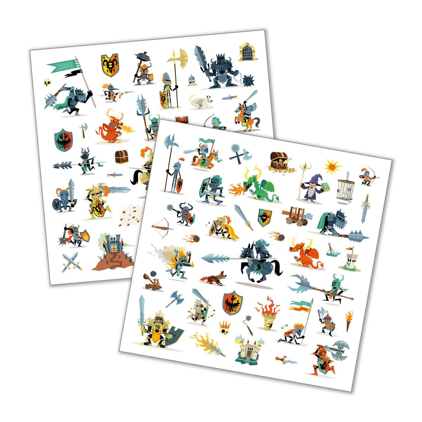 Djeco | 160 Metallic Stickers Knights