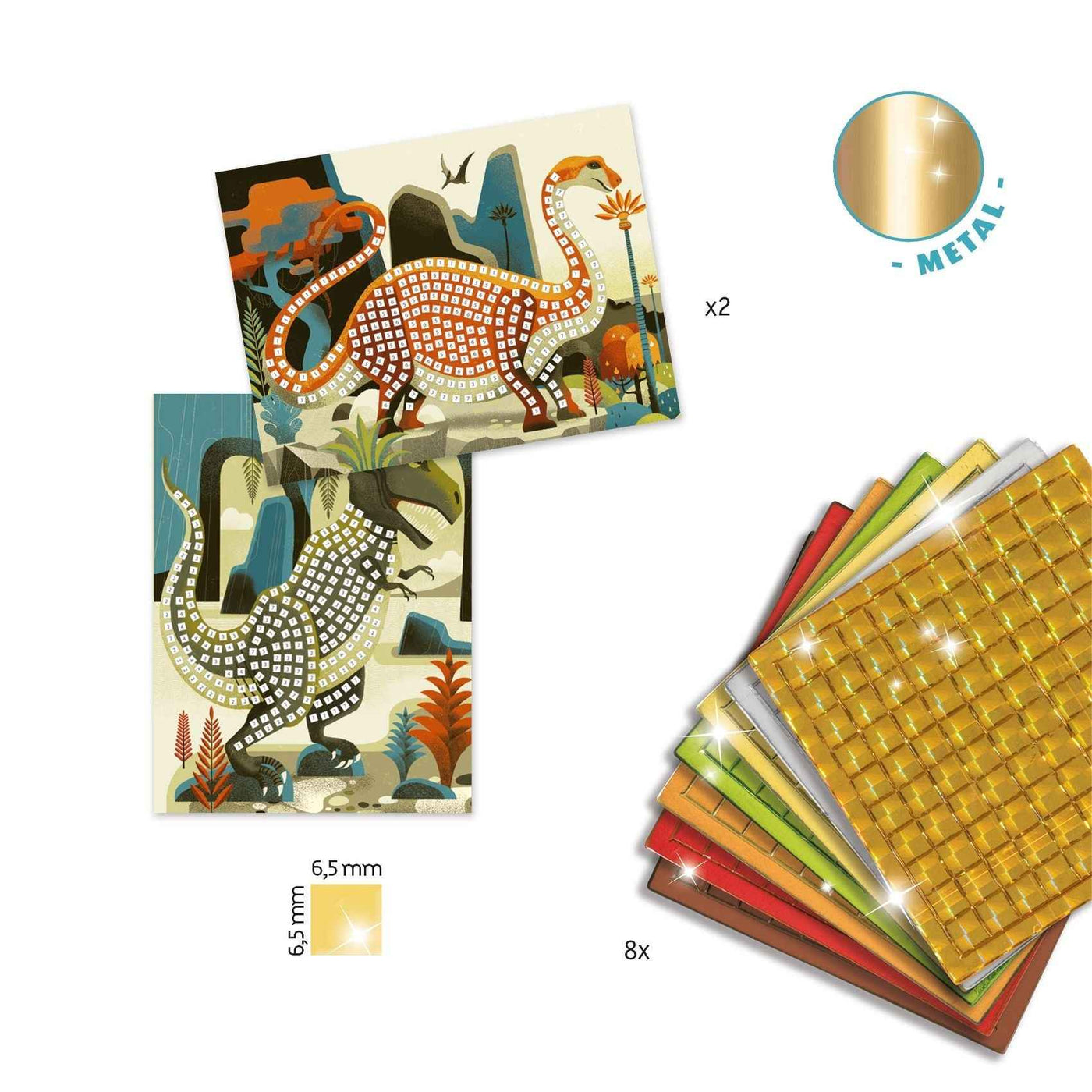 Mosaic - dinosaurs - metal - Djeco +4 years