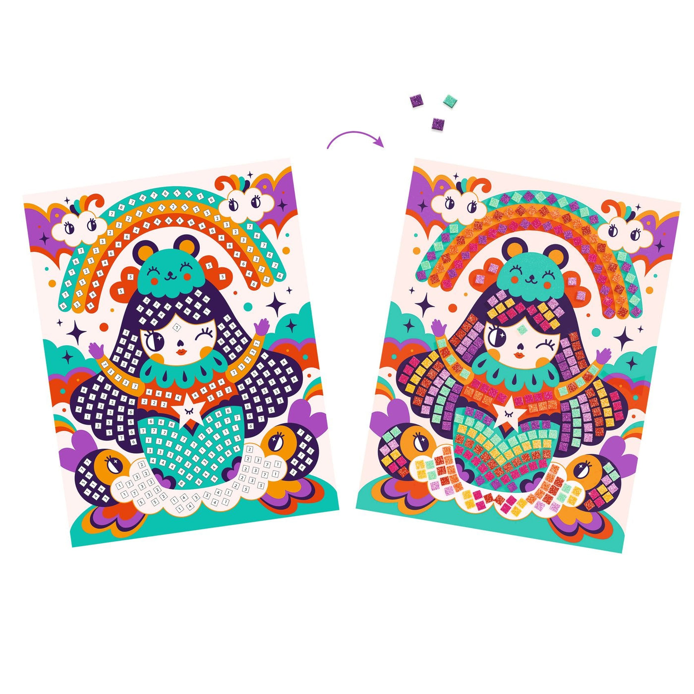 Mozaïek KOKESHI 5-8jr - Djeco