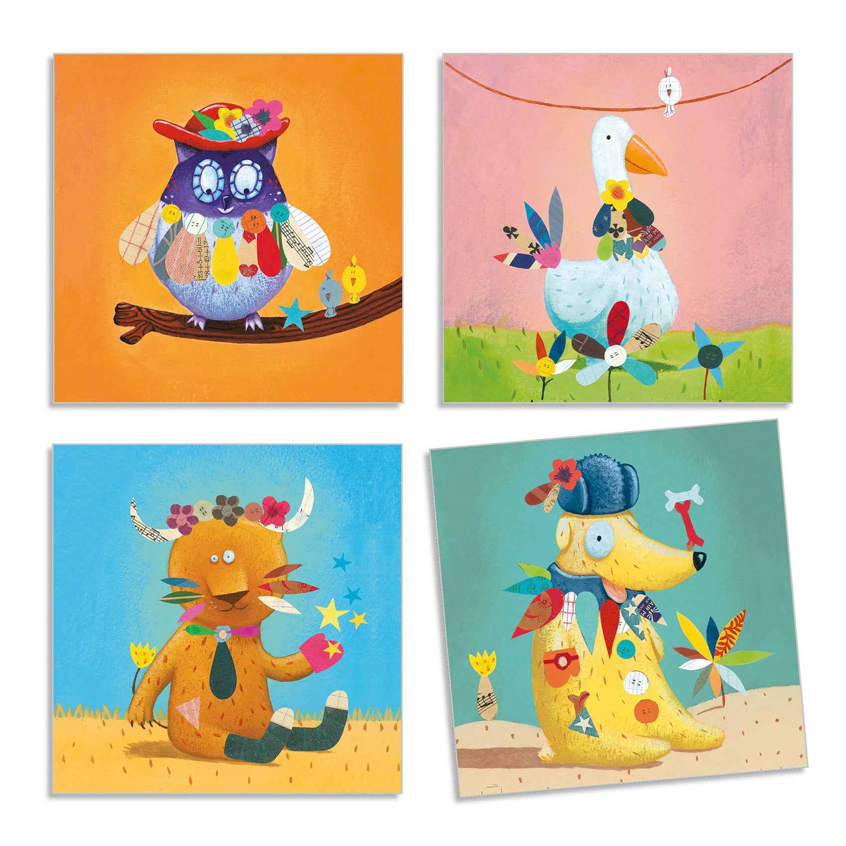 Djeco | Creating with Stickers - Creating Animals