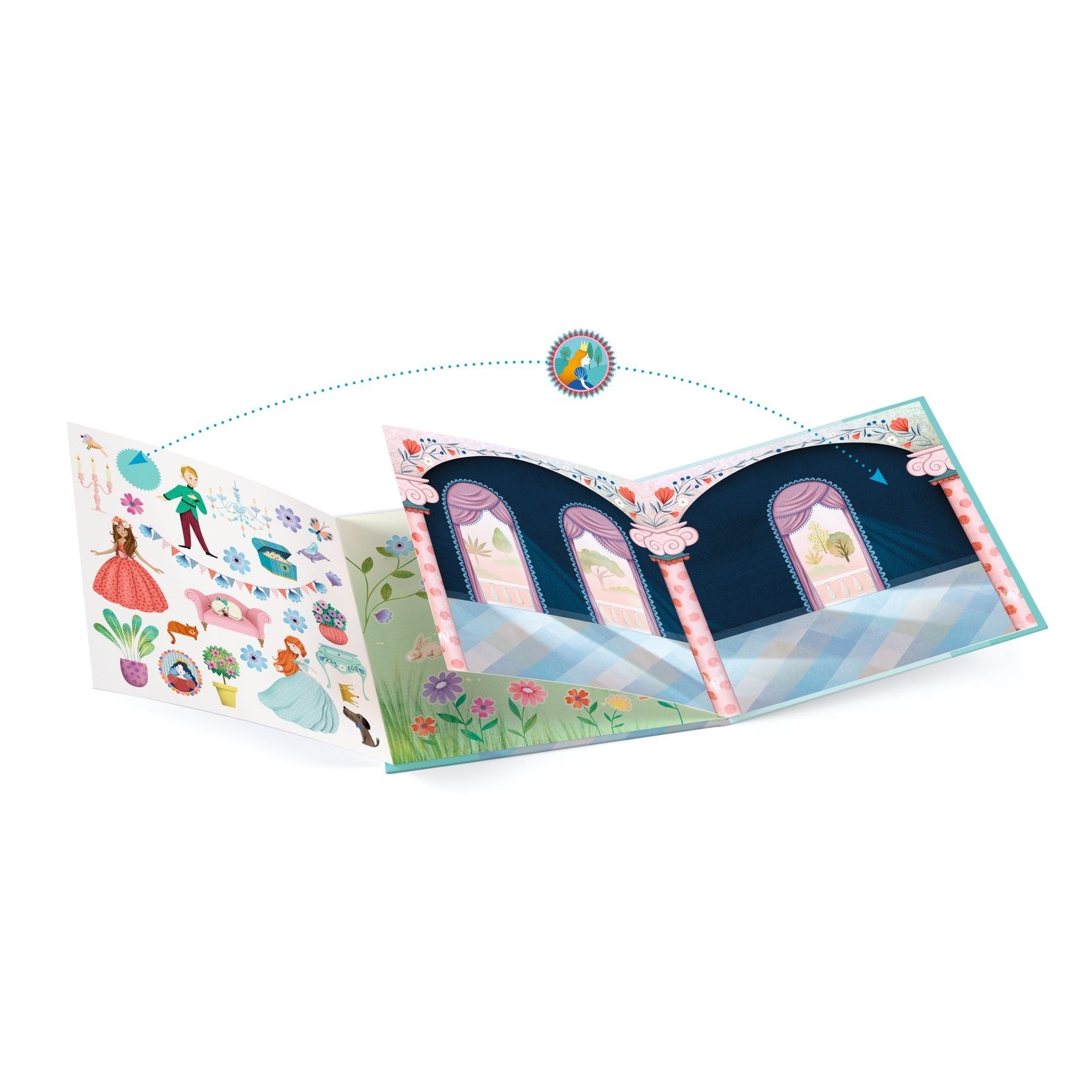 Djeco stickerboek kasteelleven 4-7jr