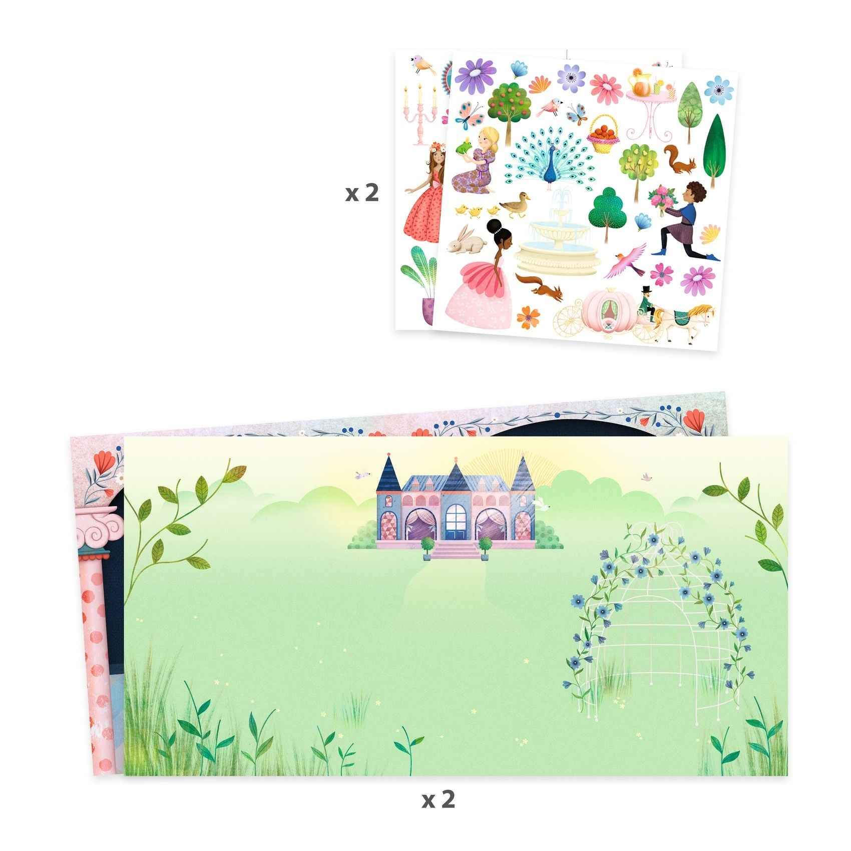 Djeco stickerboek kasteelleven 4-7jr
