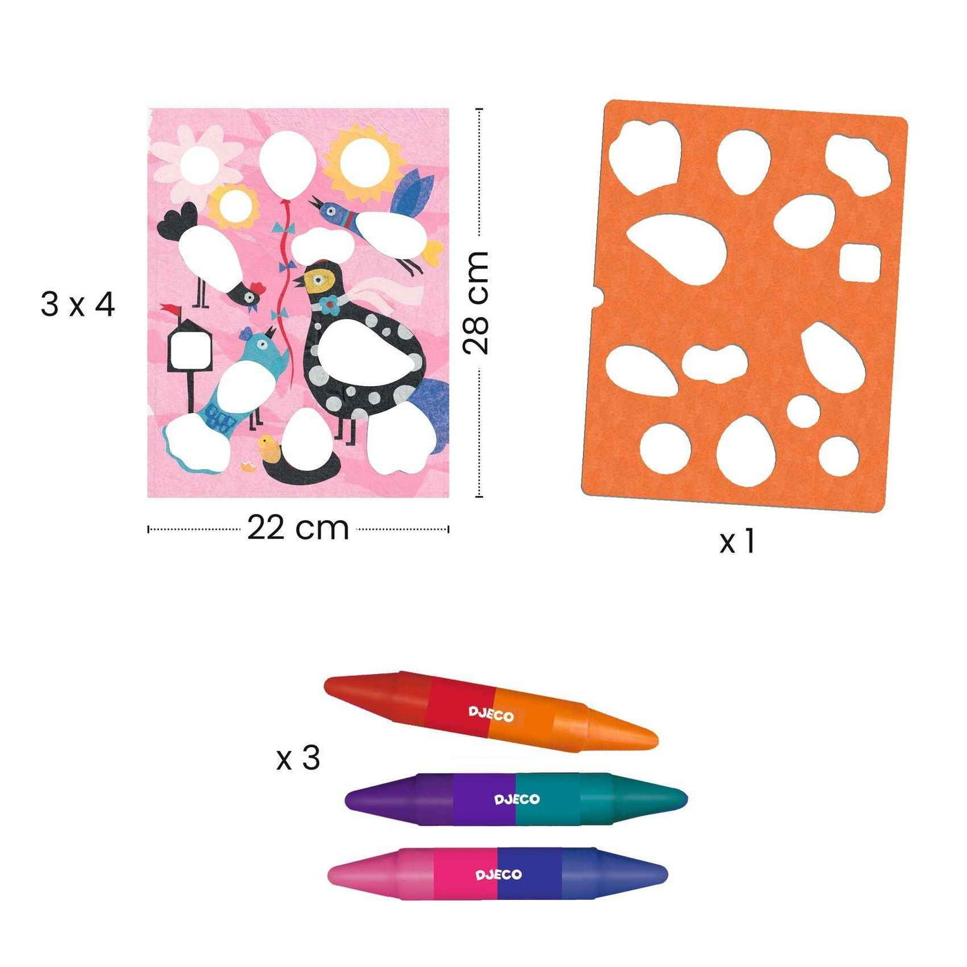 Djeco | Crayon Birdie & Co