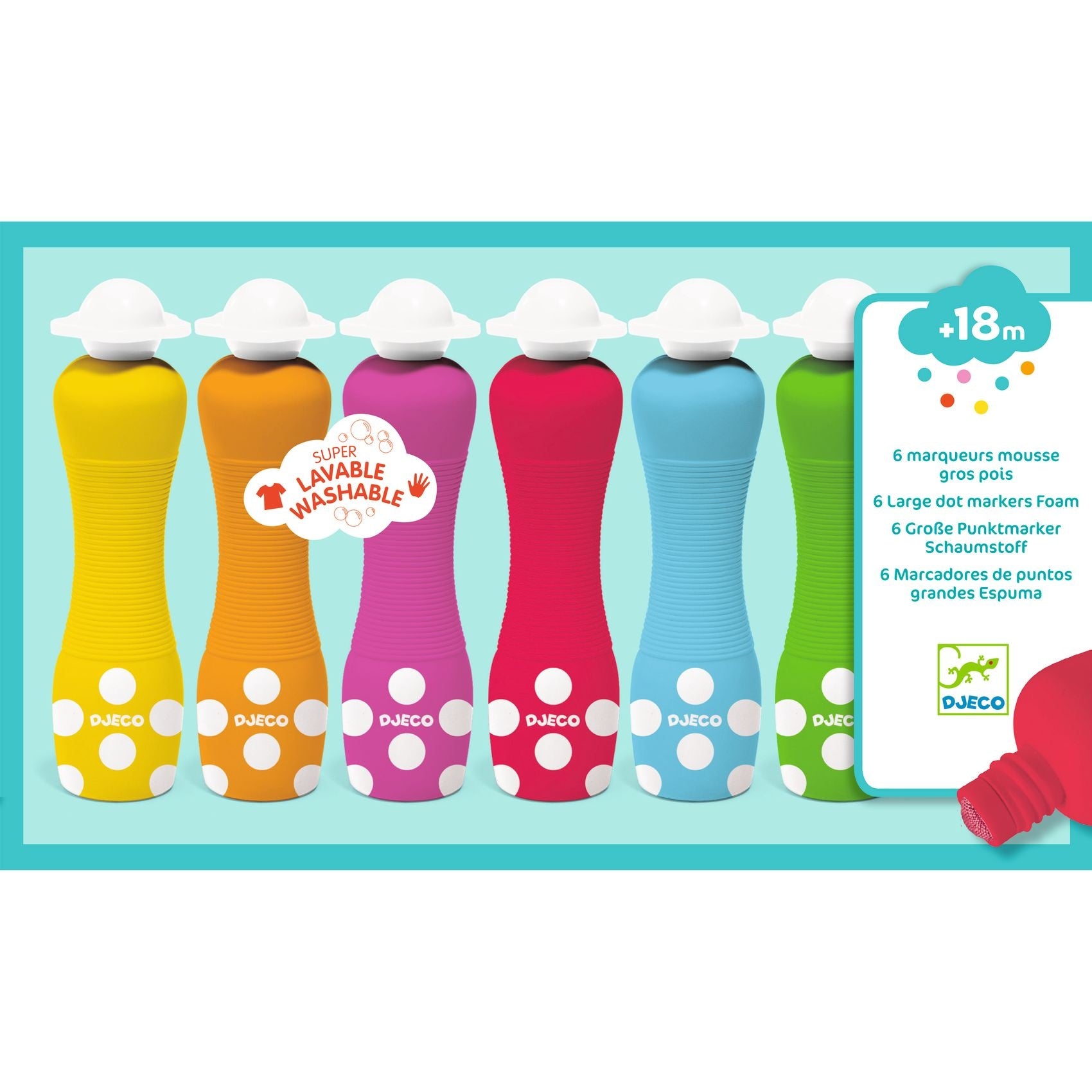 Markeerstiften mousse 6 stuks - Djeco