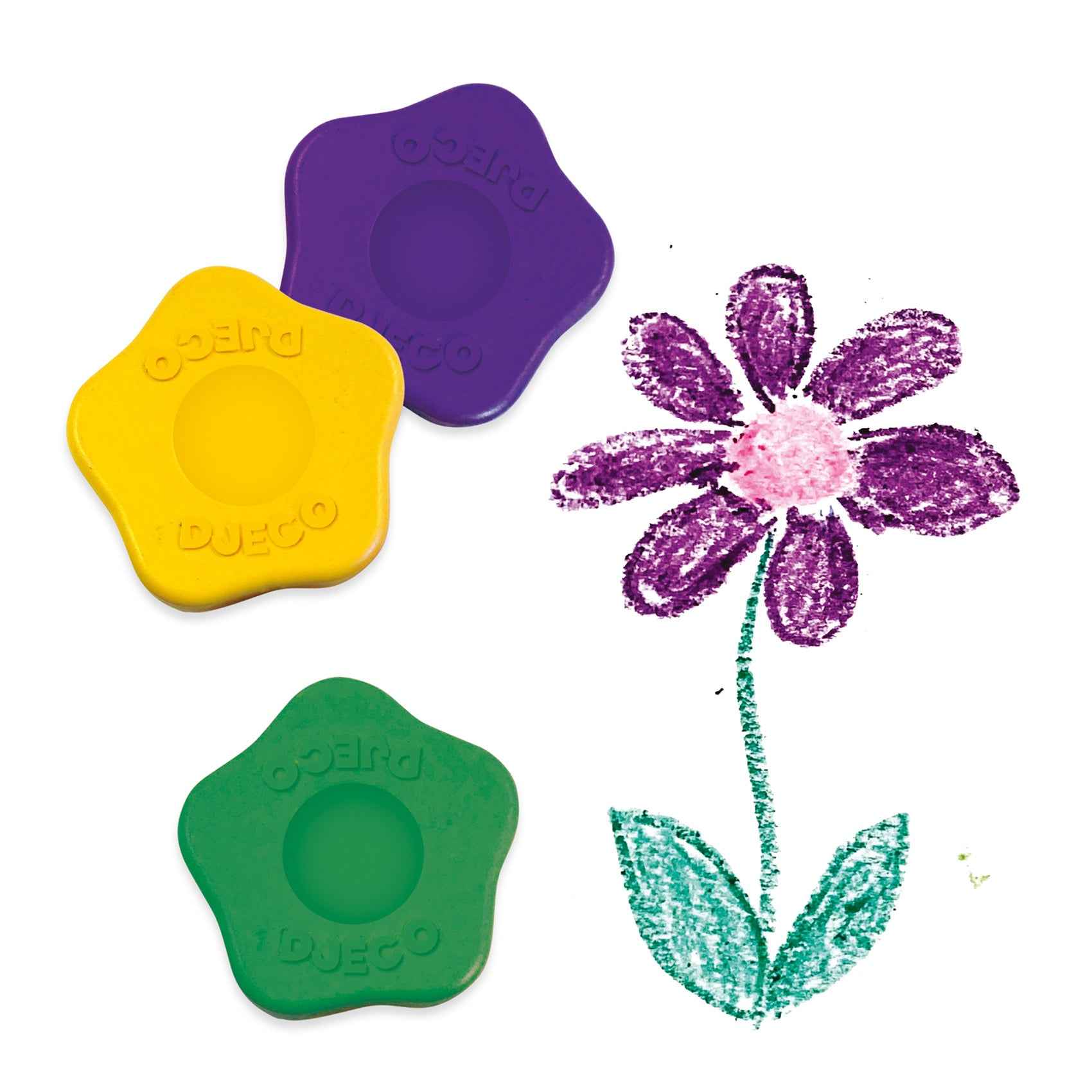 Djeco Flower Washable Chalk Sticks 12 Pieces