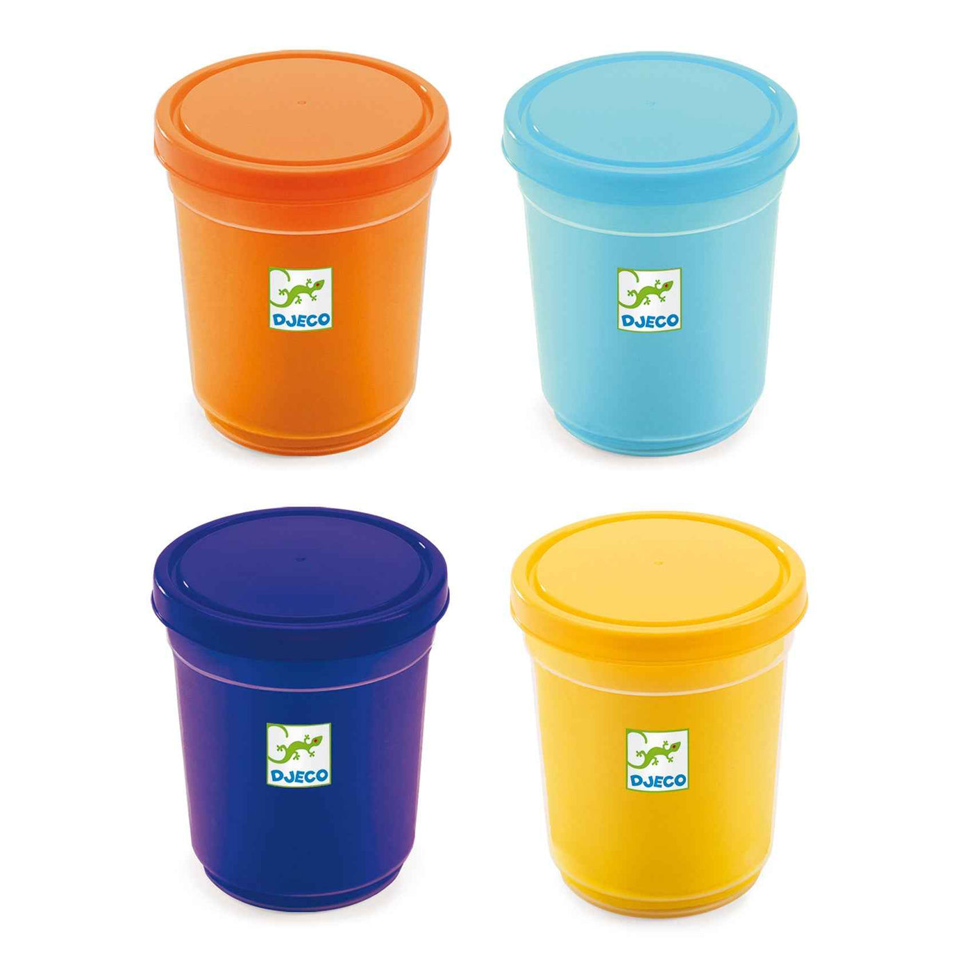 Djeco modeling clay 4 small natural pots