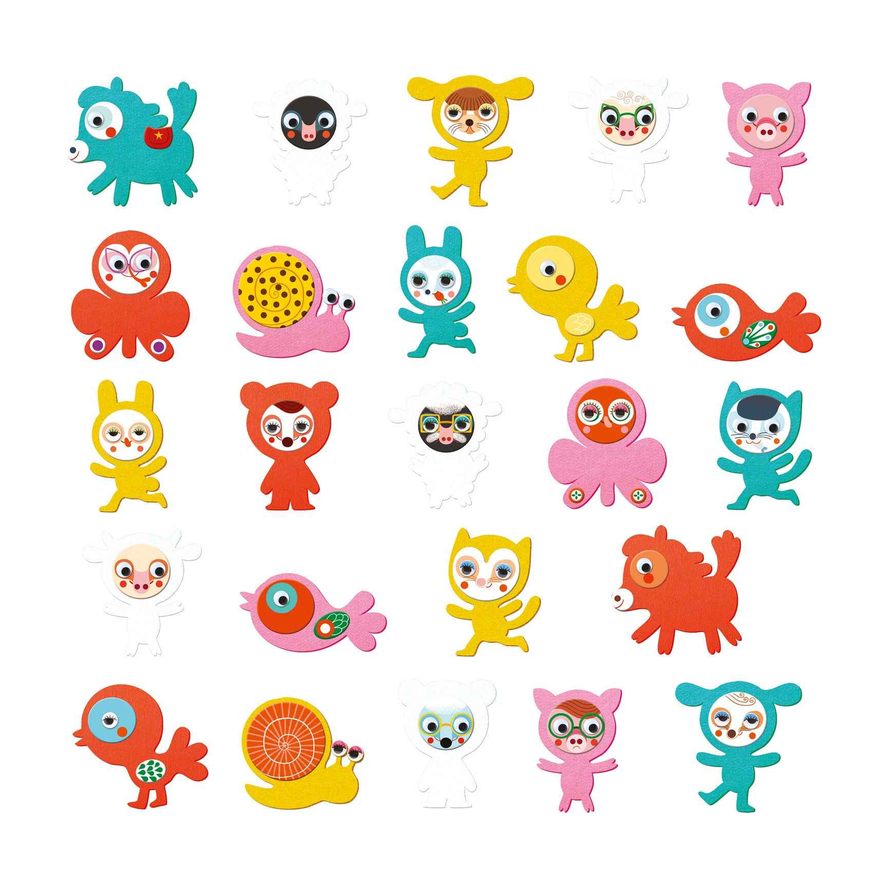 Djeco | Crafting with Stickers I love animals