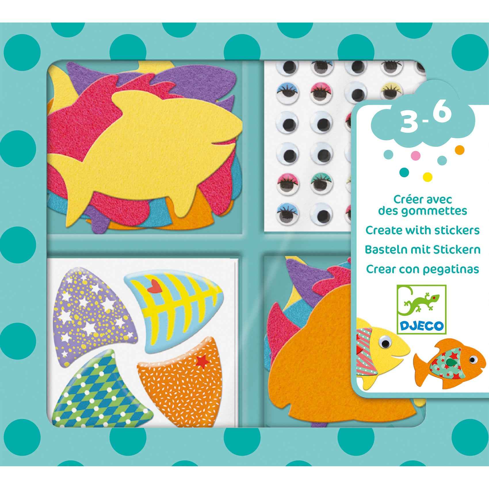Djeco | Crafting with Stickers I Love Fish