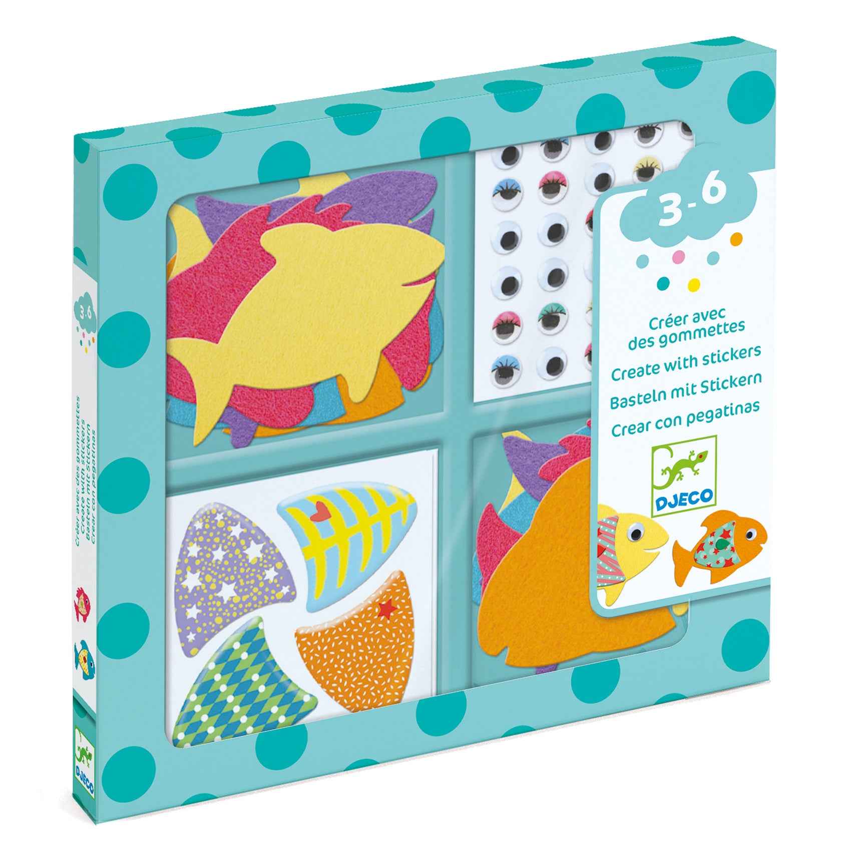 Djeco | Crafting with Stickers I Love Fish