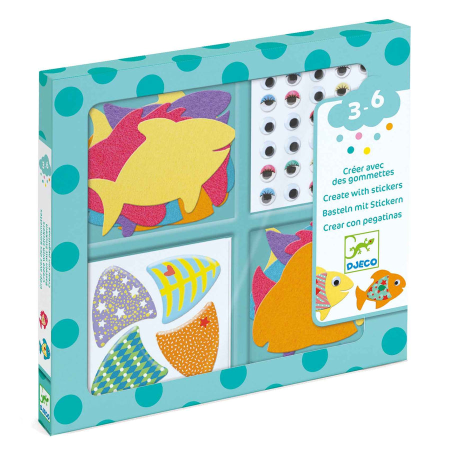 Djeco | Crafting with Stickers I Love Fish