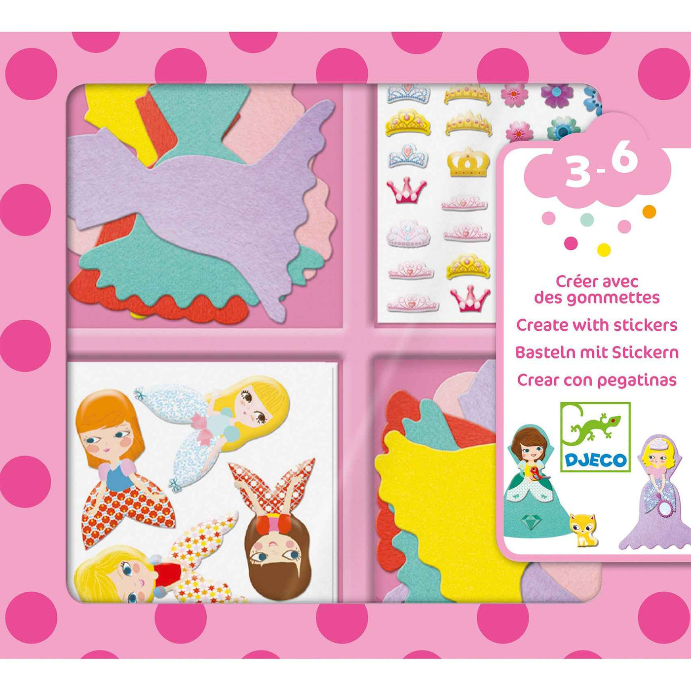Djeco | Crafting with Stickers I Love Princesses