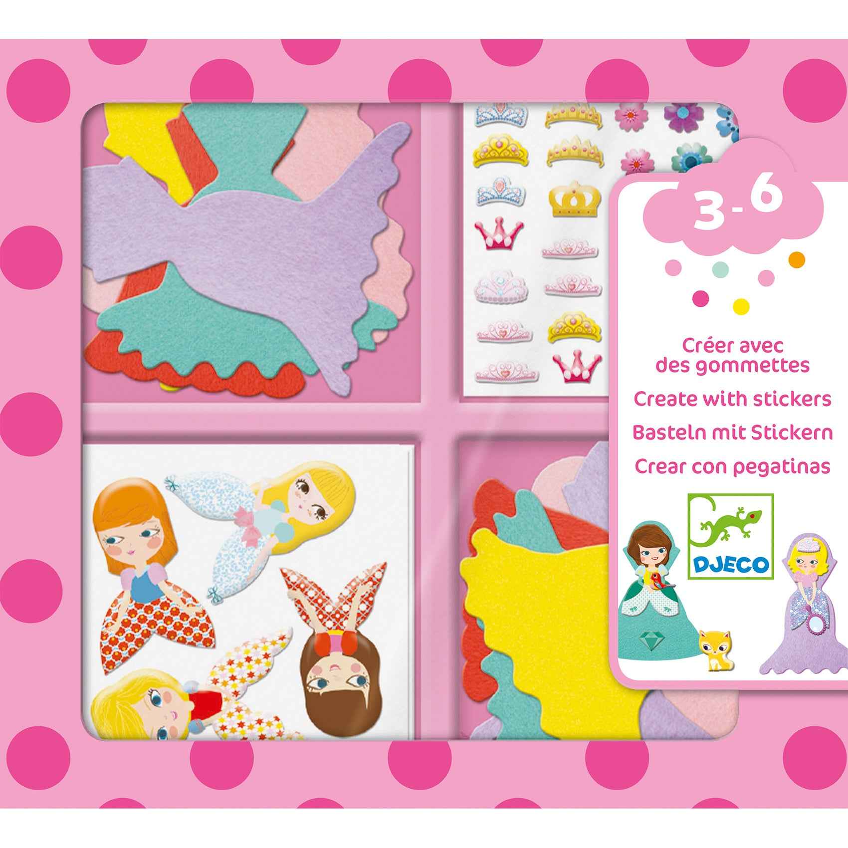 Djeco | Crafting with Stickers I Love Princesses