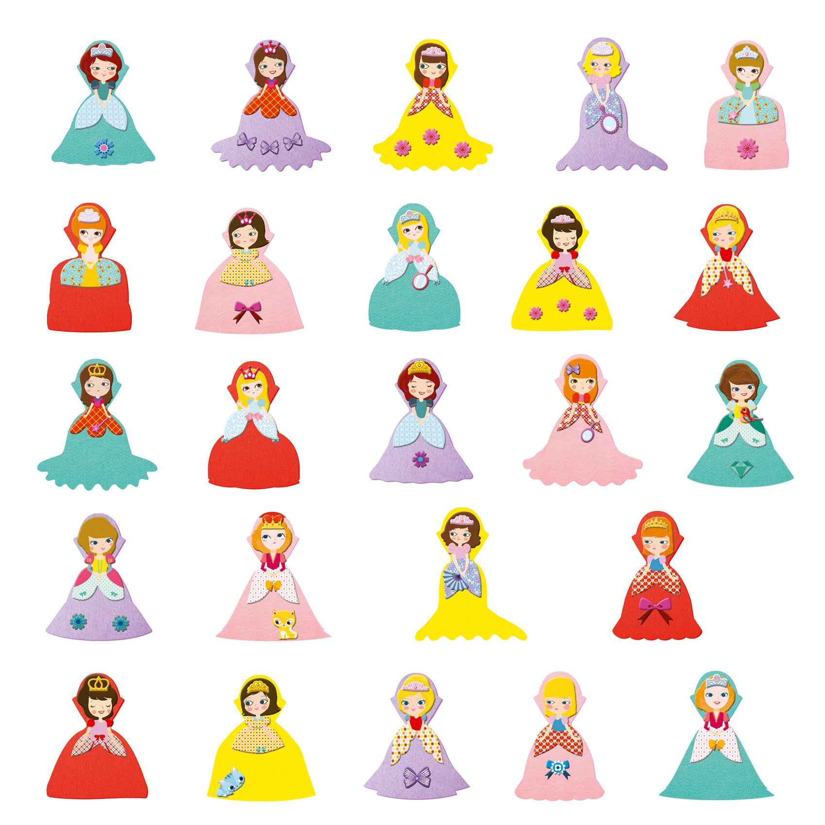 Djeco | Crafting with Stickers I Love Princesses
