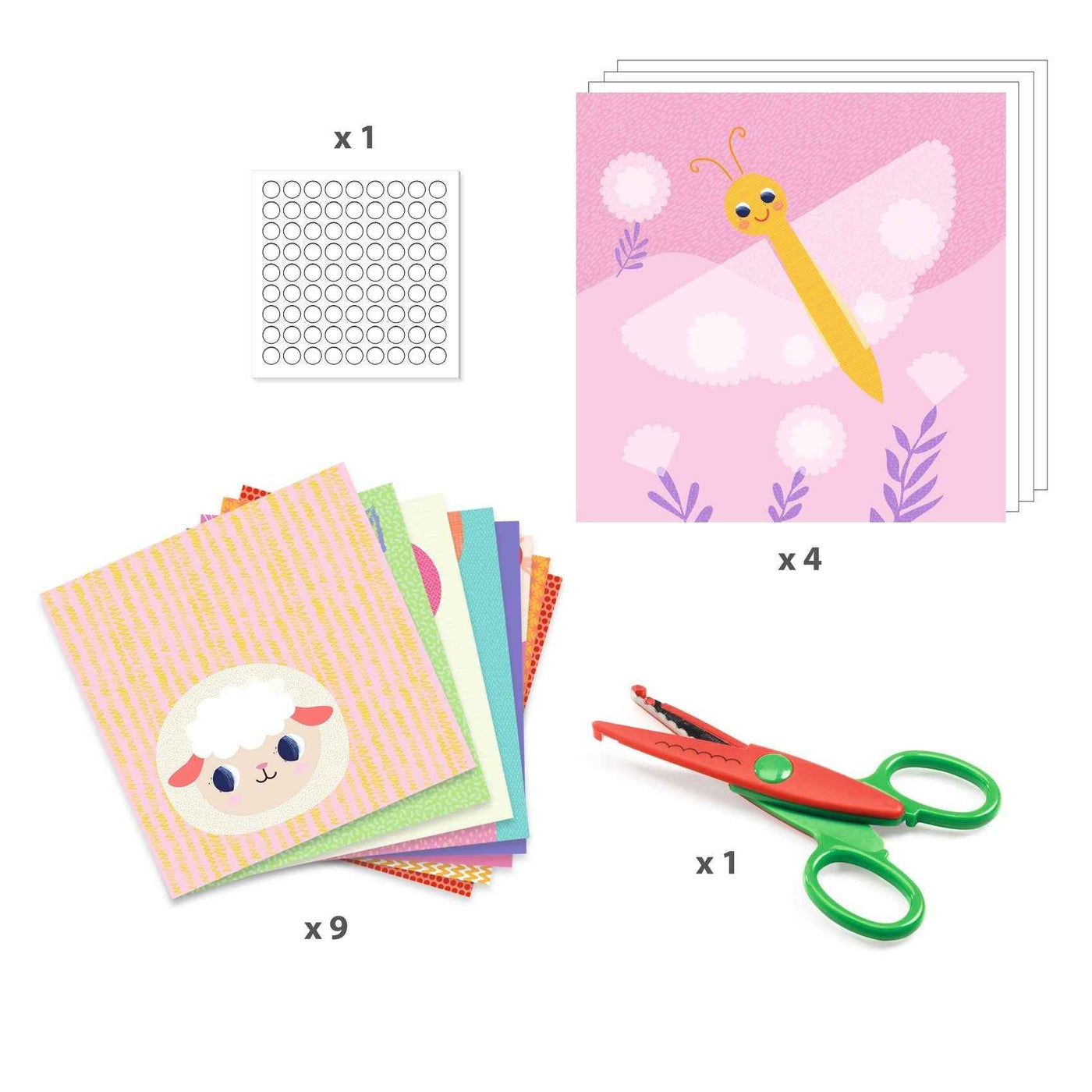 Djeco knutselen met papier en kartelschaar 3-6jr