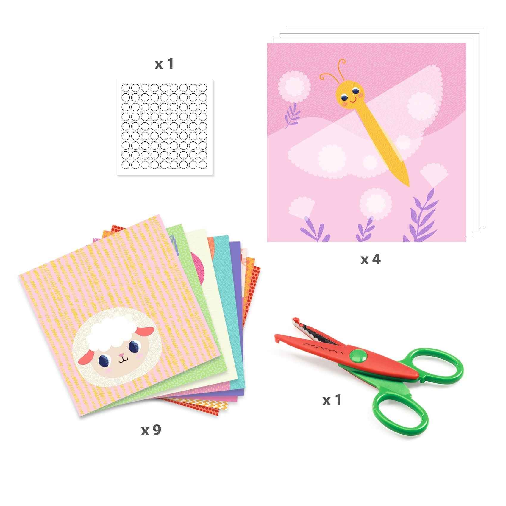 Djeco knutselen met papier en kartelschaar 3-6jr