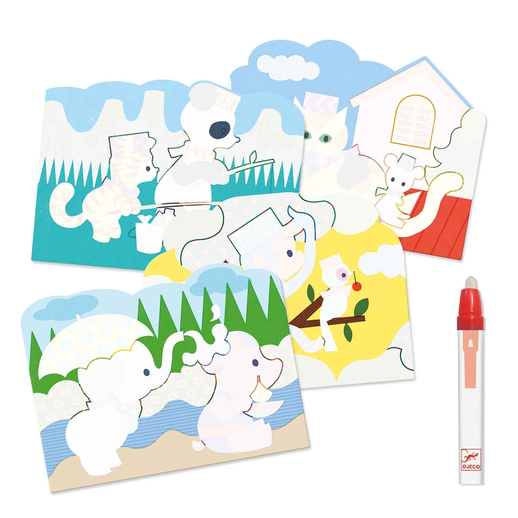 Hidden Outdoors Watercolors - Djeco