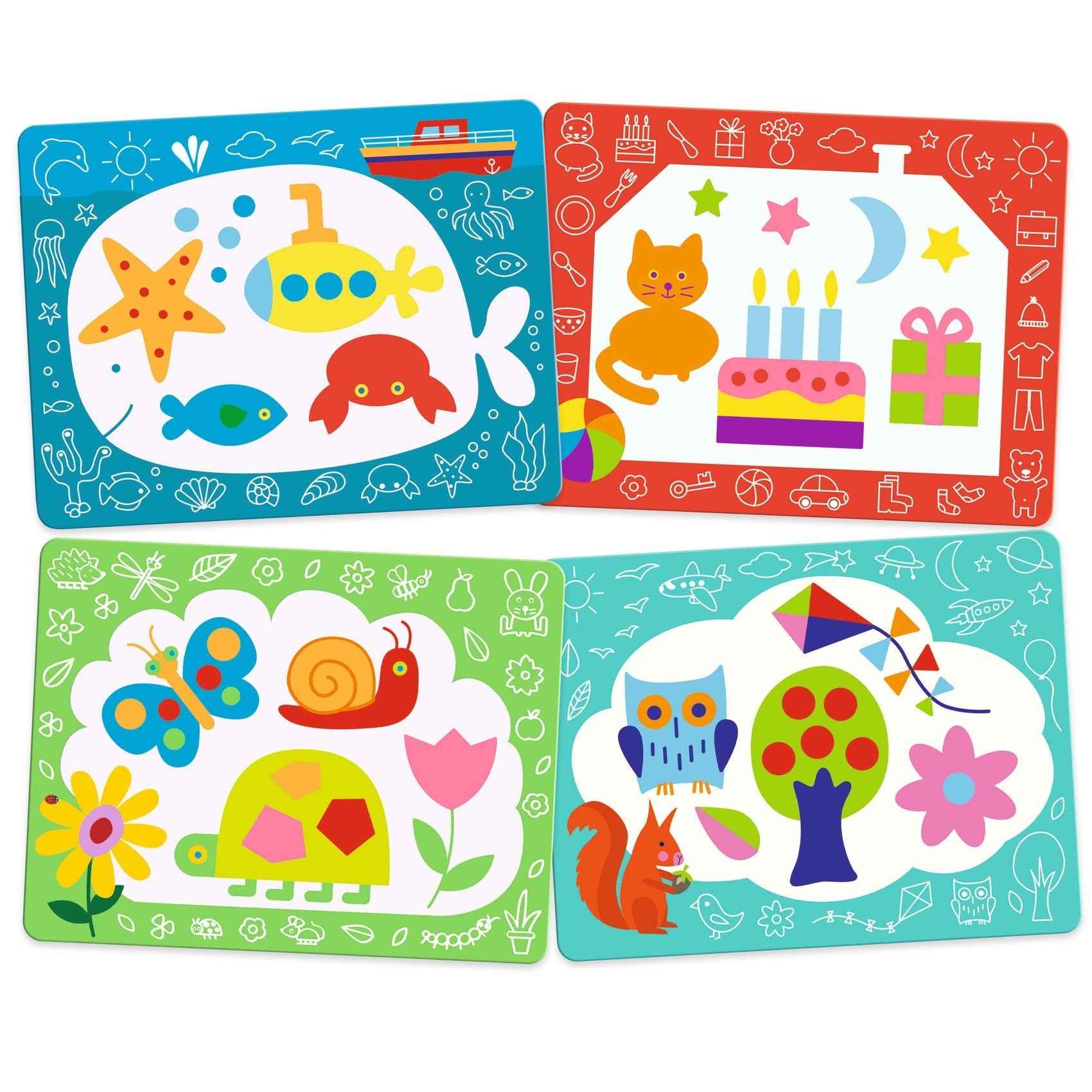 Kleuren met water Magische doodles - Djeco